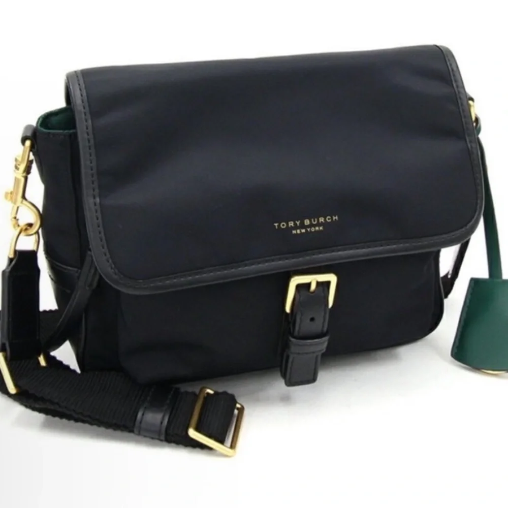 Tory Burch Black Nylon Crossbody with Gold Hardware 58044 Perry purse bag - Picture 2 of 13